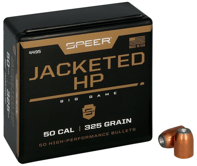 Jacketed Handgun Bullet, 50 Action Express, 325 Grain, 50 Count