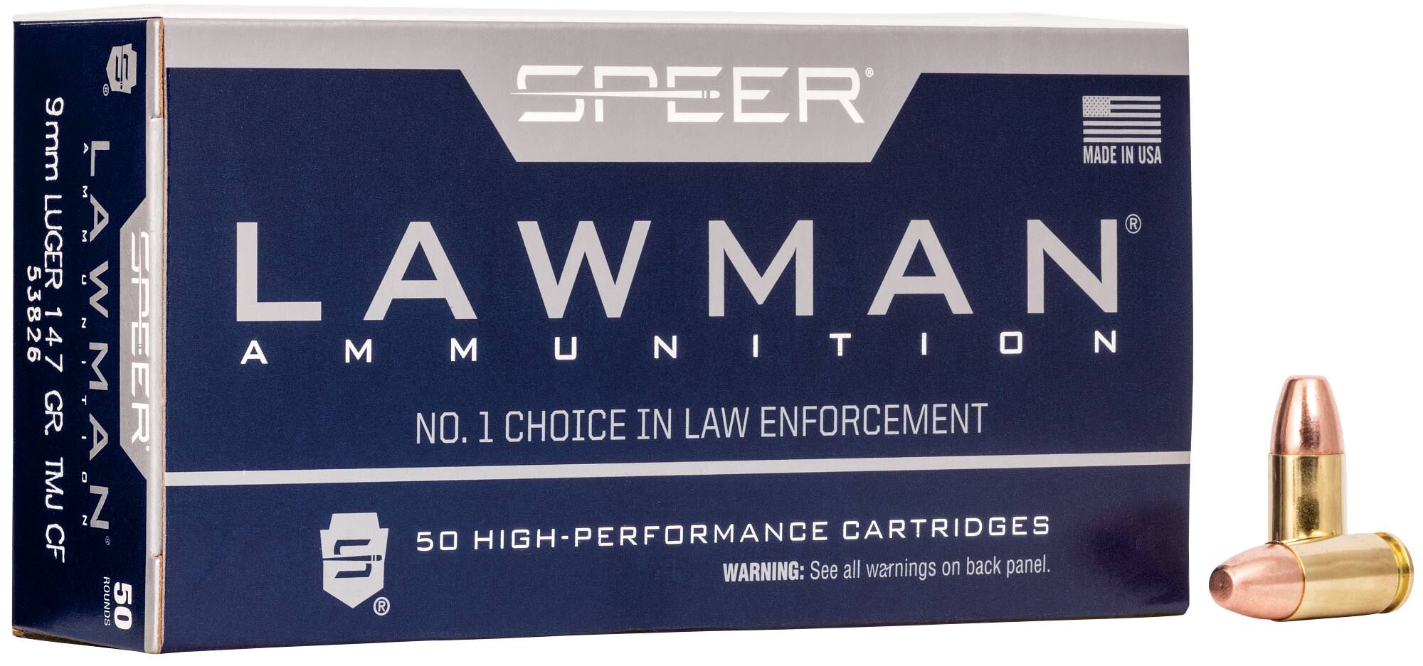Buy Lawman Handgun Clean-Fire Training 9mm Luger Ammo | 147 Grain