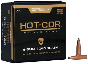 Hot-Cor Rifle Bullet, .264, 140 Grain