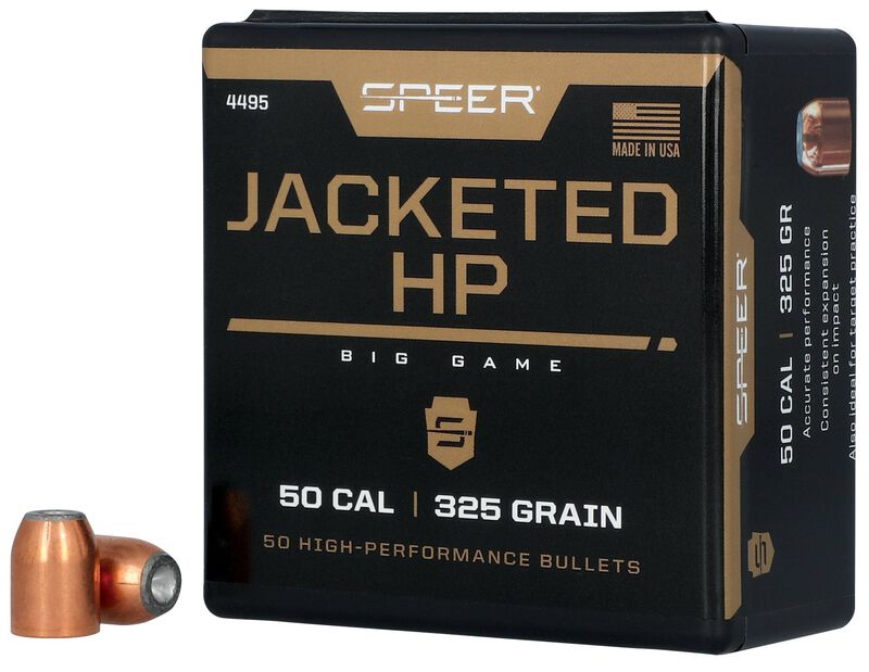 Jacketed Handgun Bullet, 50 Action Express, 325 Grain, 50 Count