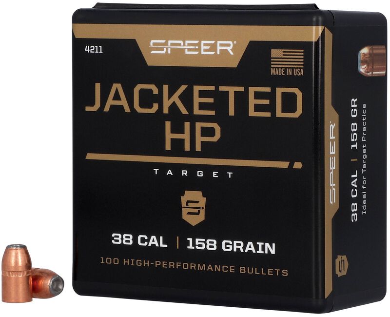 Jacketed Handgun Bullet, .357, 158 Grain, 100 Count