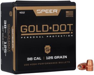 Gold Dot Handgun Component Bullet, .357, 125 Grain