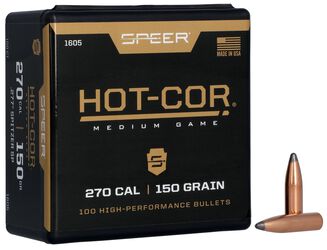 Hot-Cor Rifle Bullet, .277, 150 Grain