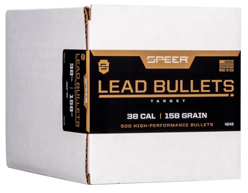 Lead Handgun Bullet, .358, 158 Grain