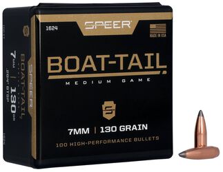 Boat-Tail Rifle Bullet, .284, 130 Grain