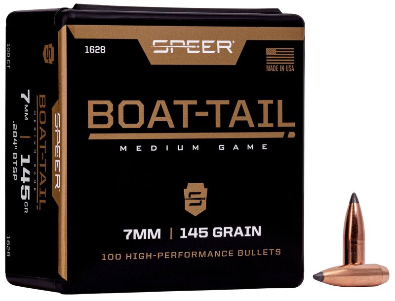 Boat-Tail Rifle Bullet, .284, 145 Grain