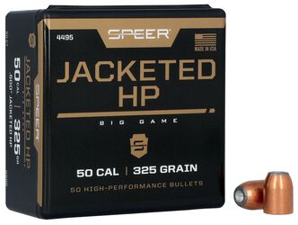 Jacketed Handgun Bullet, 50 Action Express, 325 Grain, 50 Count