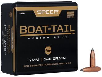 Boat-Tail Rifle Bullet, .284, 145 Grain
