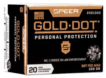 Gold Dot Handgun Personal Protection, 327 Federal Magnum, 100 Grain, Gold Dot Hollow Point, 1500 fps