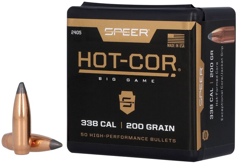 Hot-Cor Rifle Bullet, .338, 200 Grain