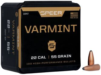 Varmint Soft Point Bullet, .224, 55 Grain