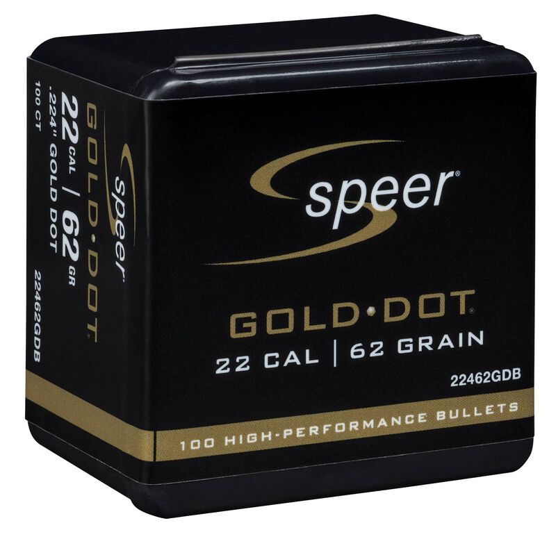 Gold Dot Rifle Component Bullet, .224, 62 Grain