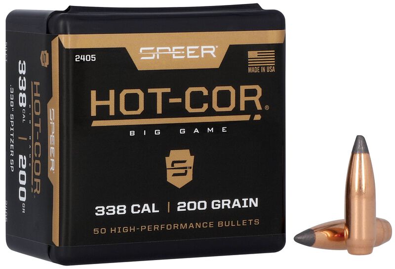 Hot-Cor Rifle Bullet, .338, 200 Grain