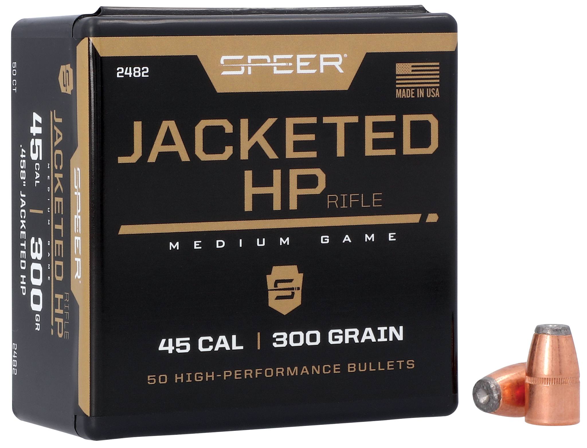Buy Jacketed Hollow Point Rifle Bullet .458 Ammo 300 | 2482
